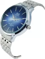 Prachtige Q&Q Heren horloge met blauwe wijzerplaat QZ16J212Y