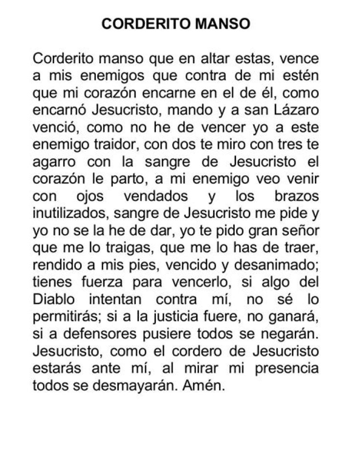 Understanding the Oracion Corderito Manso: A Guide to Its Meaning and Significance